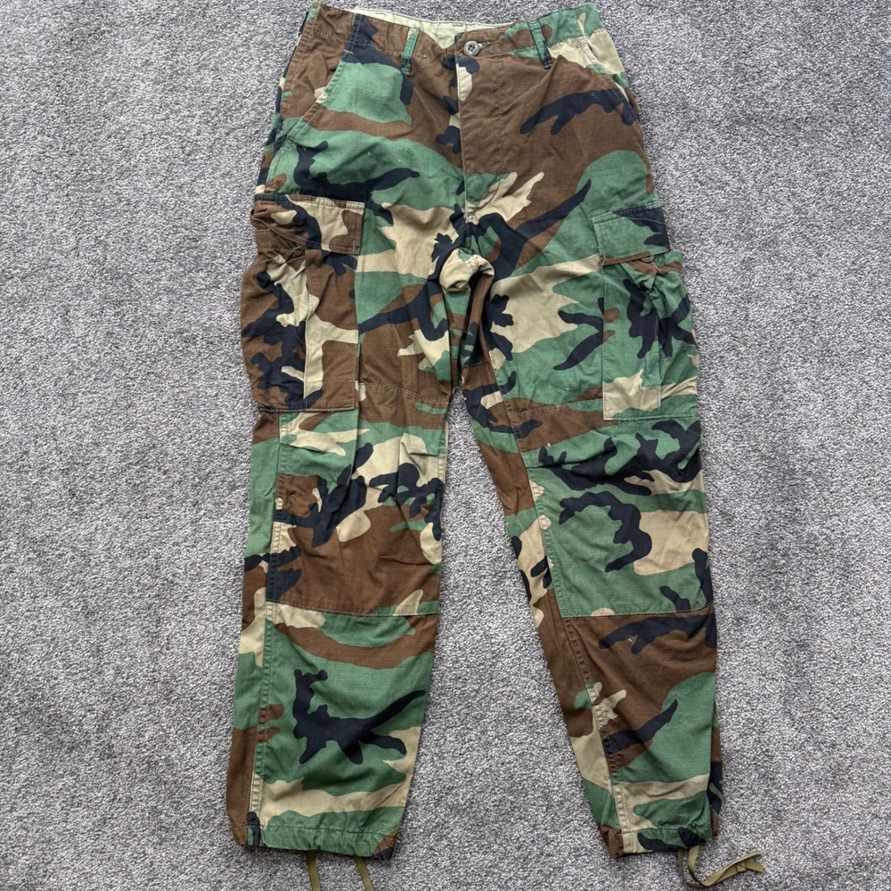 Propper International Woodland Camo Cargo Combat Pants Mens S Short Hot Weather